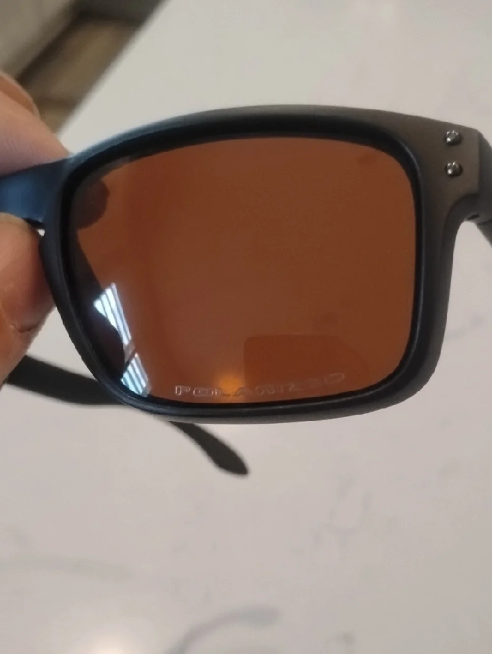 Oakley Holbrook Sunglasses With Gunmetal Accents And Brown Lenses